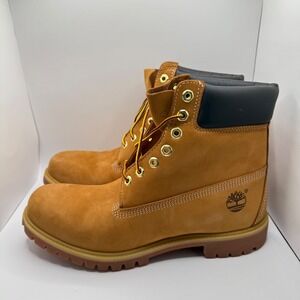 Timberland Premium 6 Inch Waterproof Boot Wheat Nubuck Mens- 11 W TB 010061 713